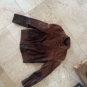 Zara brown leather M